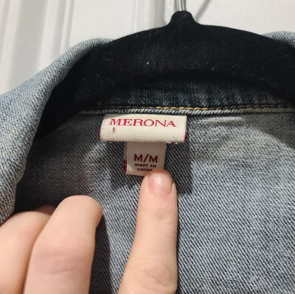 Disney Mickey And Minnie Sequin Patch Denim Jacket - Picture 3 of 4